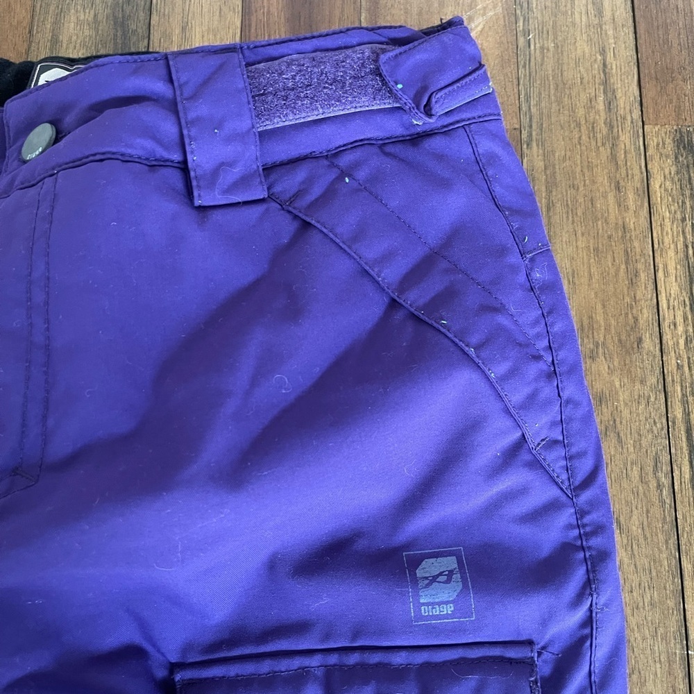 Orage Girls Vibrant Purple snow Pants - Picture 3 of 9